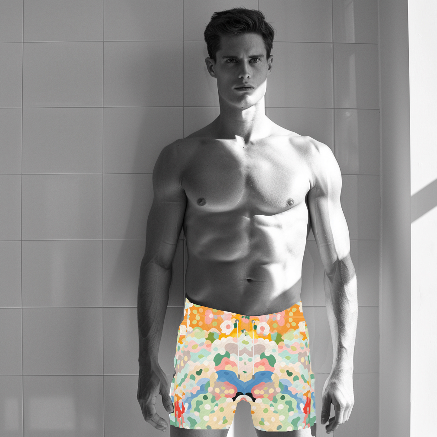 FEWR Active Swim Shorts - Puffy Clouds
