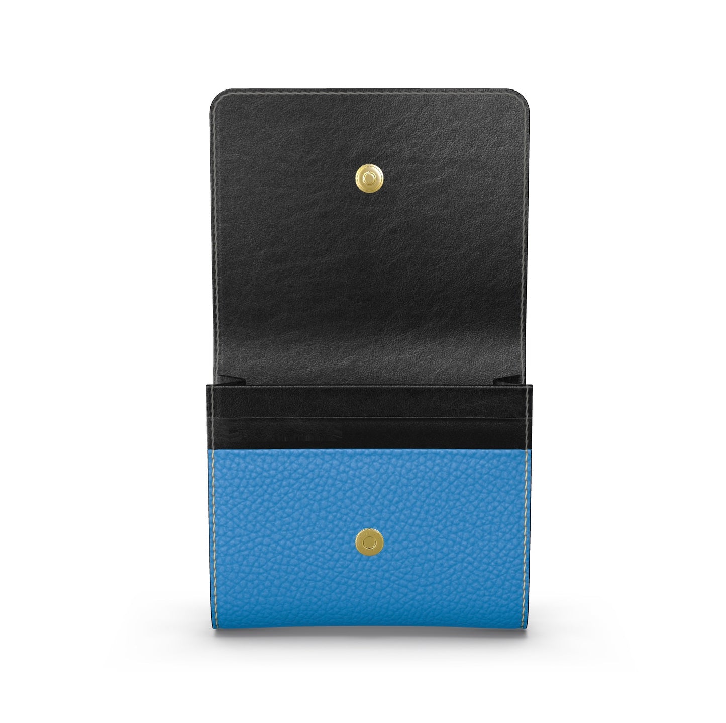 FEWR Foldover Wallet, Bubble Nappa Leather - Lochmara Blue