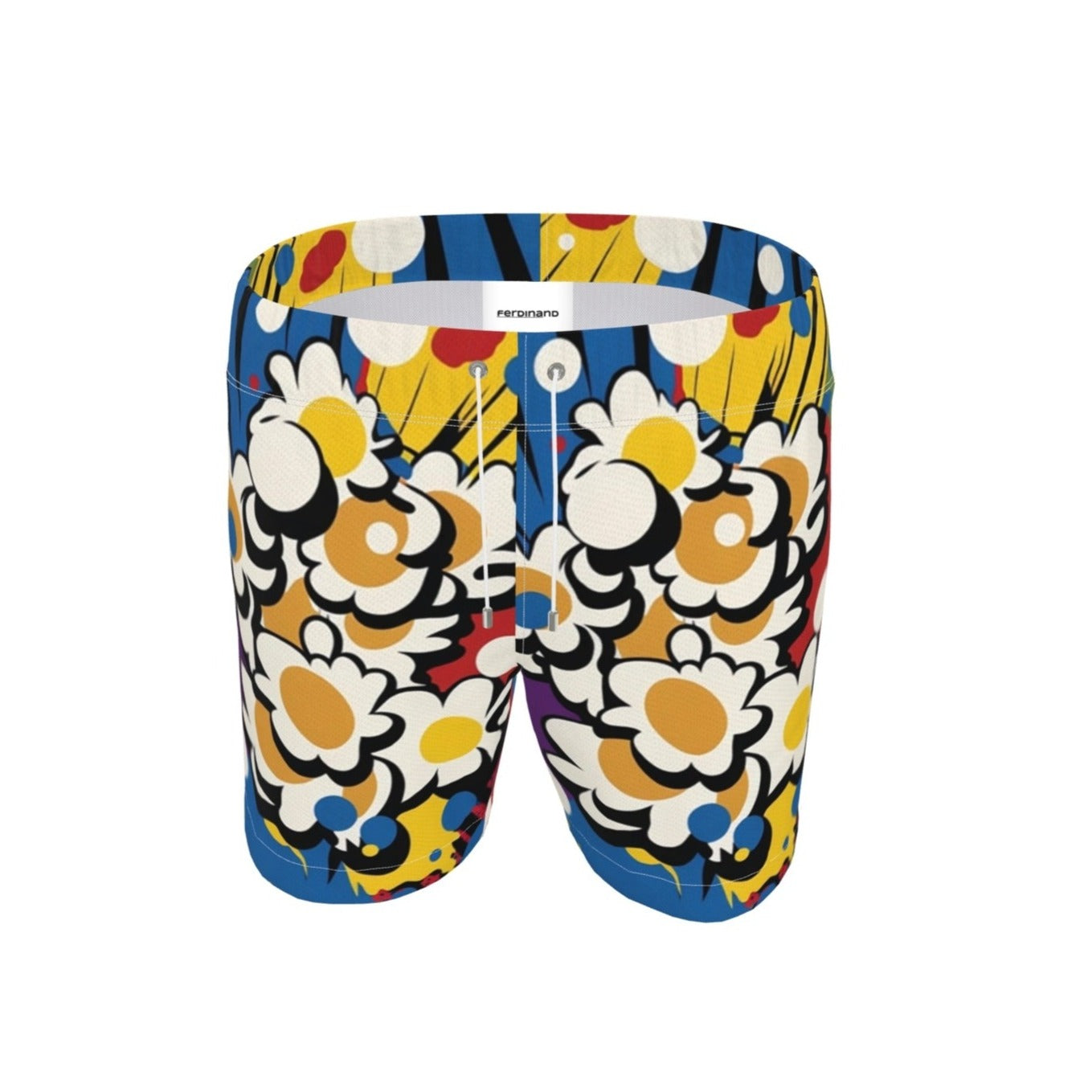 FEWR Active Flowerbomb Swim Shorts Blue