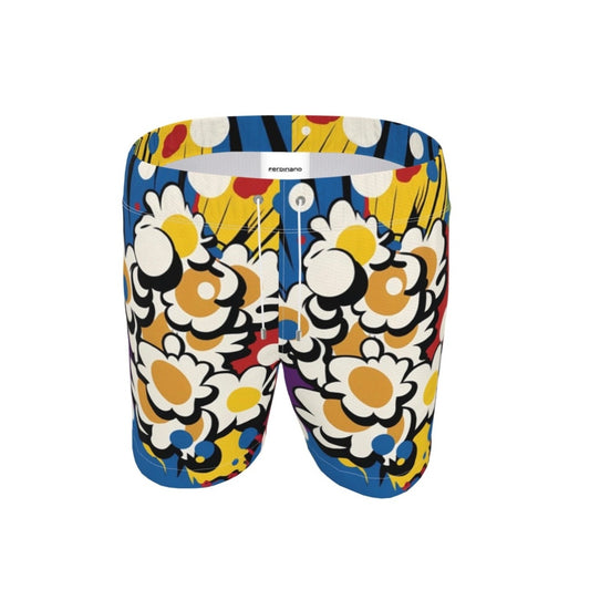 FEWR Active Flowerbomb Swim Shorts Blue
