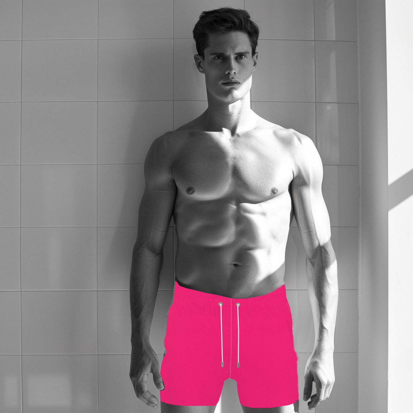 FEWR Active Cerise Pink Swim Shorts