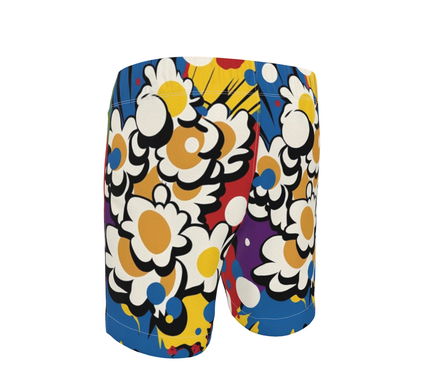 FEWR Active Flowerbomb Swim Shorts Blue