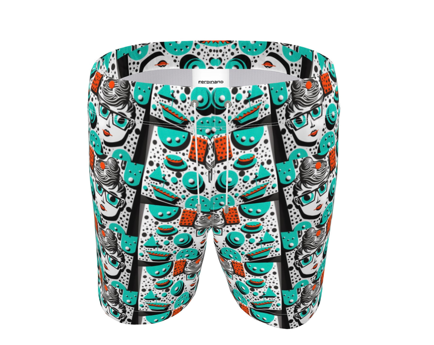 FEWR Active Audrey H Retro Swim Shorts