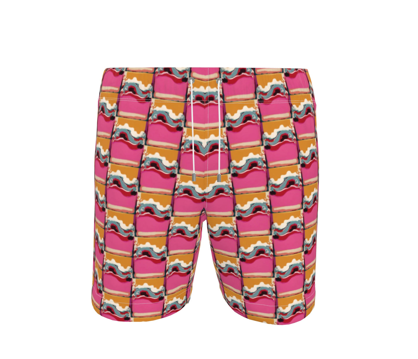 FEWR Active Pink Wave Swim Shorts