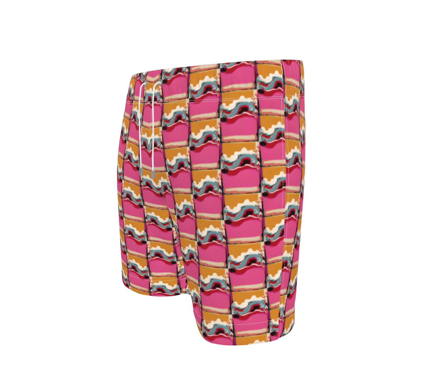 FEWR Active Pink Wave Swim Shorts