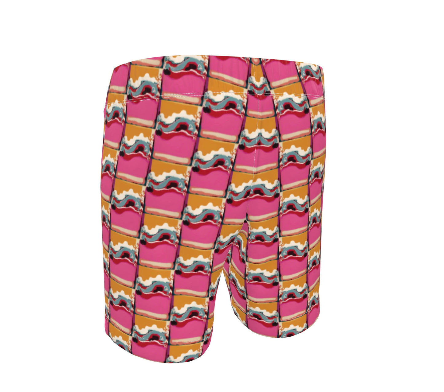 FEWR Active Pink Wave Swim Shorts