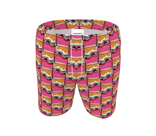 FEWR Active Pink Wave Swim Shorts