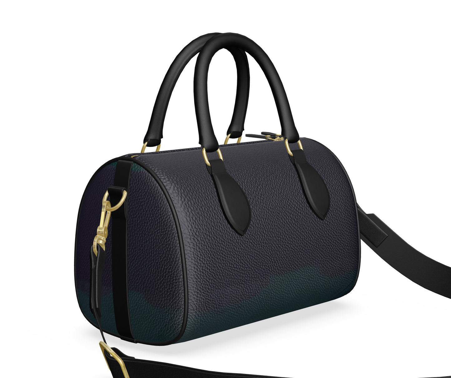 FEWR Midnight Evening Mini Duffle Bag Nappa Leather 11" x 7.9" x 6.3"