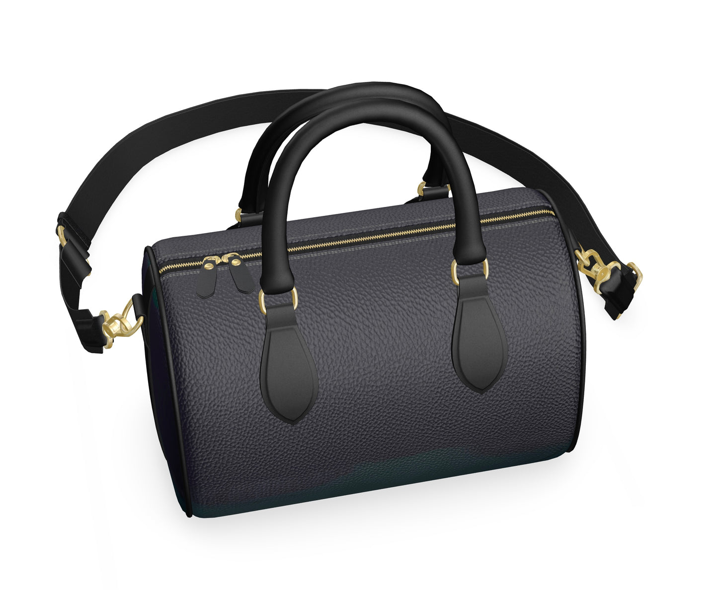 FEWR Midnight Evening Mini Duffle Bag Nappa Leather 11" x 7.9" x 6.3"