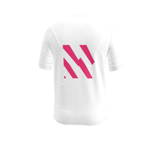 FEWR Mens Active T-Shirt - Pink Bolt