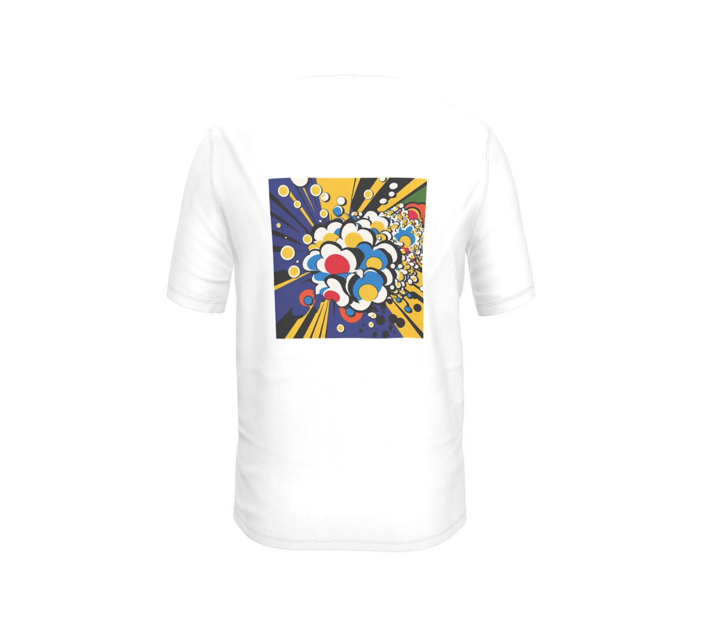 FEWR Mens Active White Tee - Flowerbomb Purple