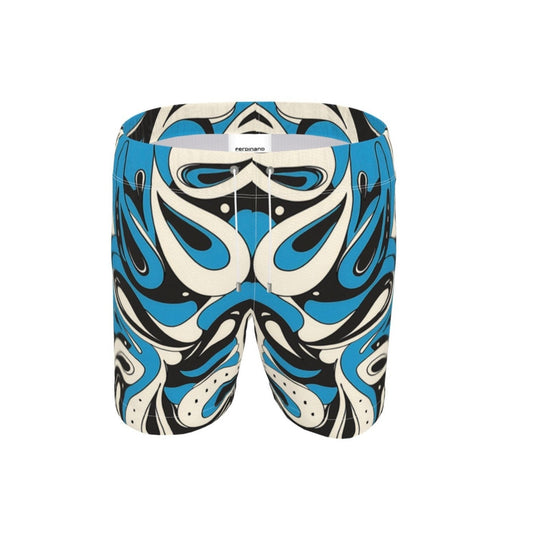 FEWR Active Swim Shorts - Blue Paisley