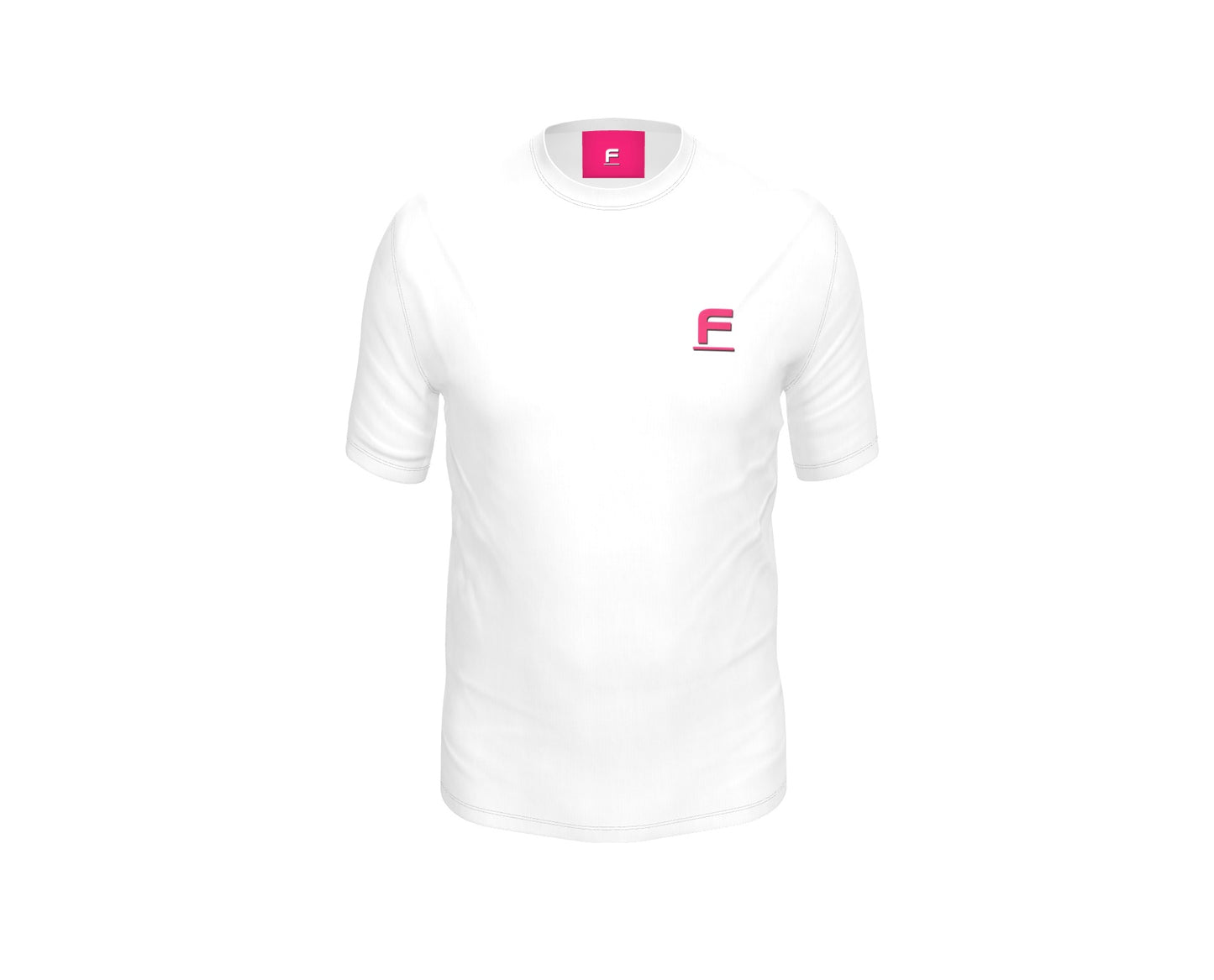 FEWR Mens F Icon In Pink, Black Shadow White T-Shirt Resort SS24