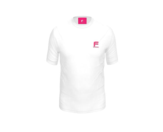 FEWR Mens F Icon In Pink, Black Shadow White T-Shirt Resort SS24