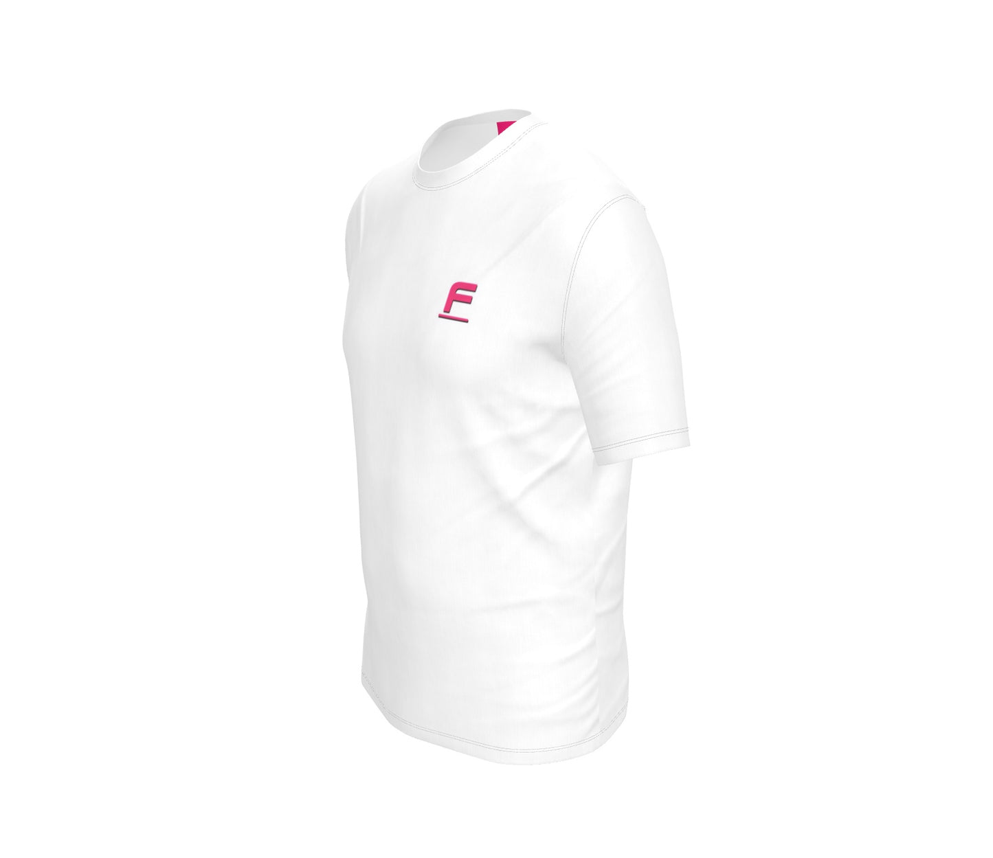 FEWR Mens F Icon In Pink, Black Shadow White T-Shirt Resort SS24