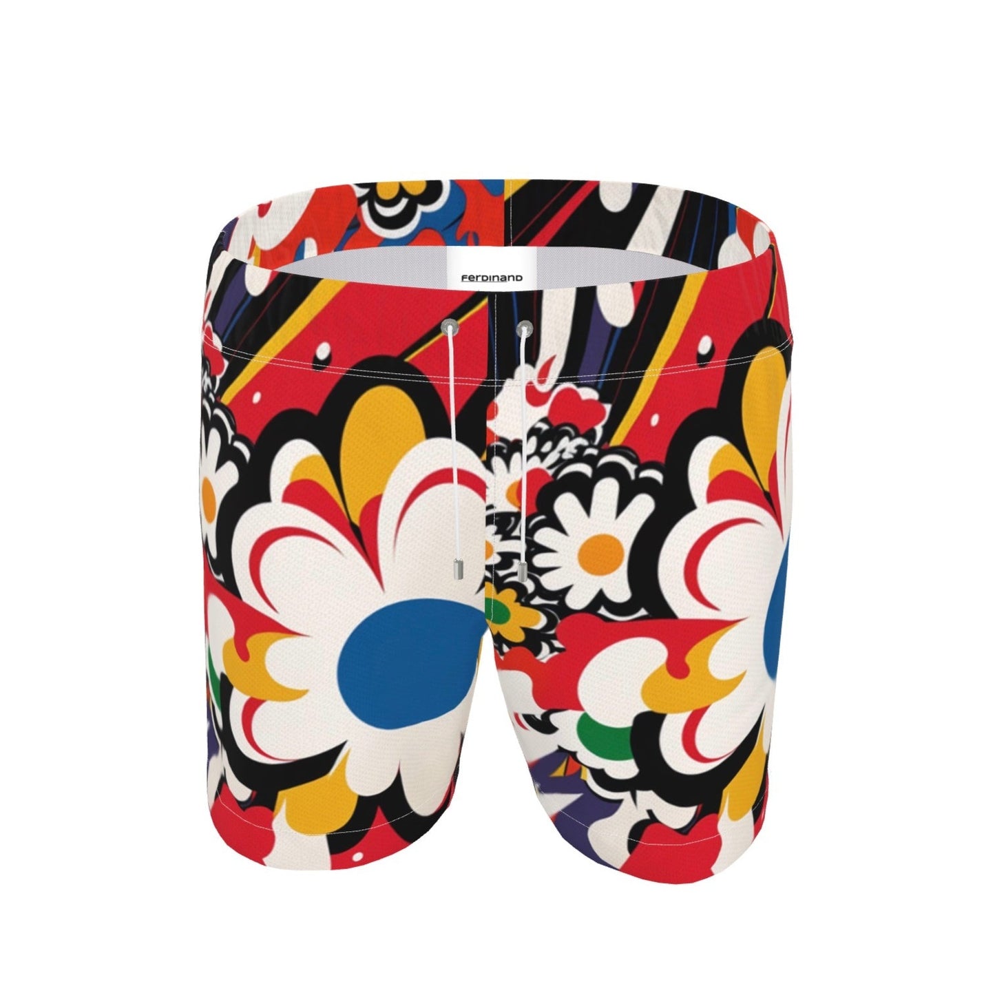 FEWR Active Flowerbomb Swim Shorts Red