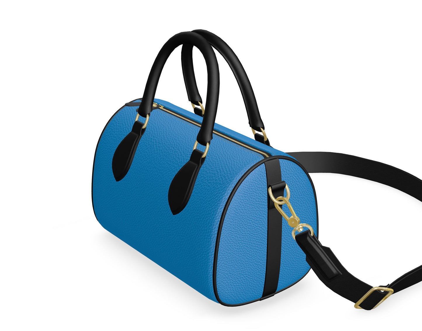 FEWR Mini Duffle Bag Bubble Nappa Leather - Lochmara Blue