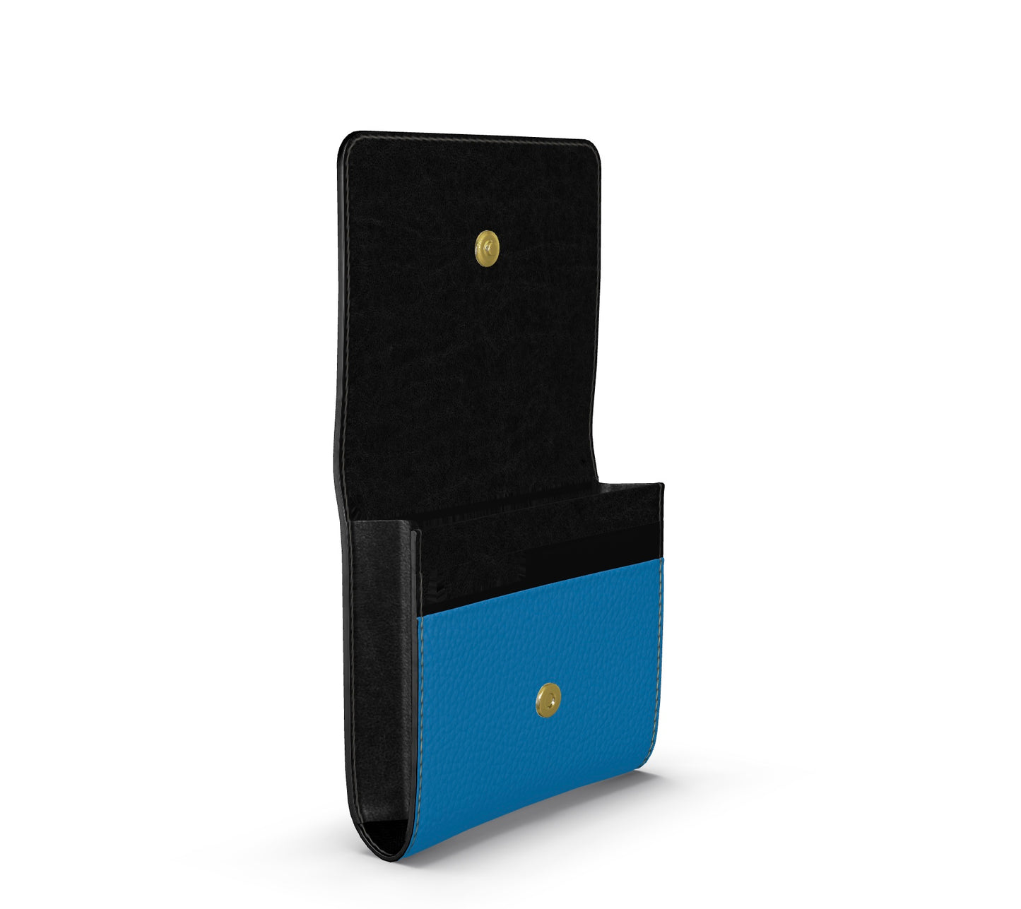 FEWR Foldover Wallet, Bubble Nappa Leather - Lochmara Blue