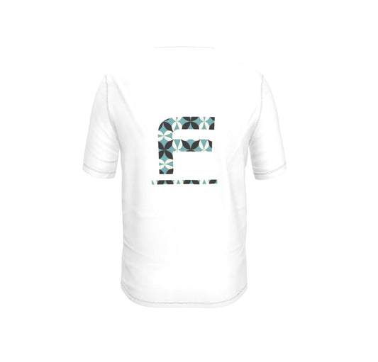 FEWR Mens White T-Shirt - Romanesc F Icon Front and Back